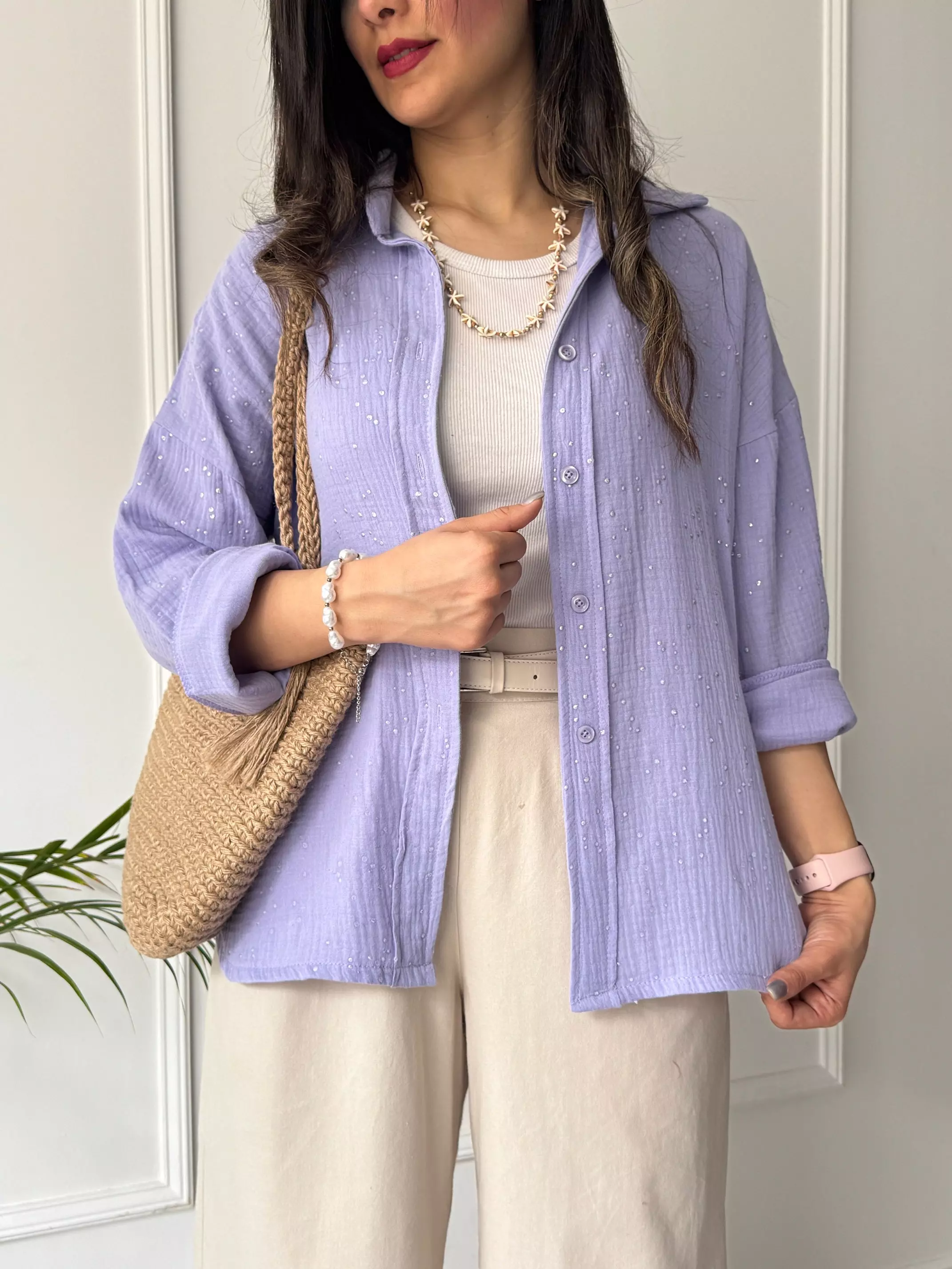 مانتو شومیزی پاستیلی میلانی